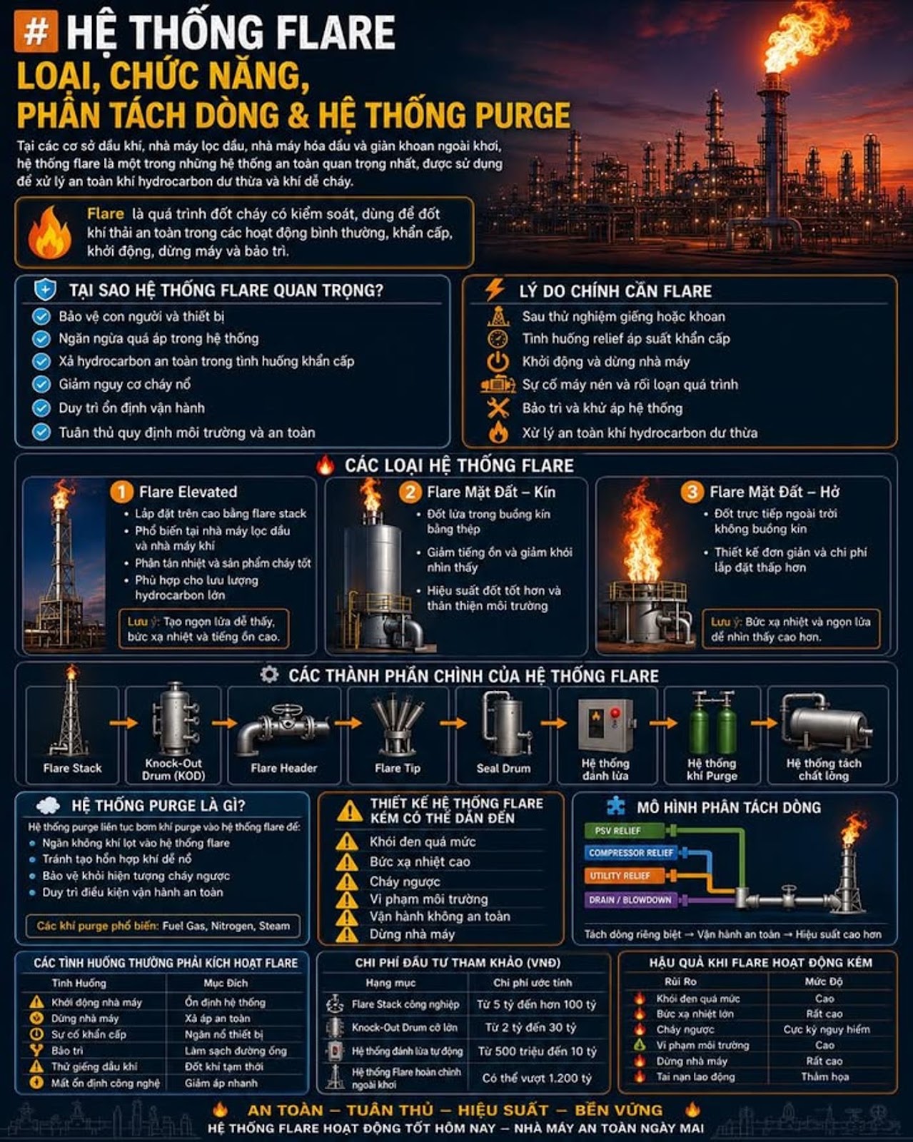 Xem thêm tại htpps://hoadau.congnghedaukhi.com
HỆ THỐNG FLARE TRONG NGÀNH DẦU KH...
